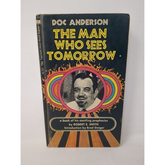 Doc Anderson The Man Who Sees Tomorrow Psychic Hardcover Book 1970 Library VTG - Picture 1 of 12